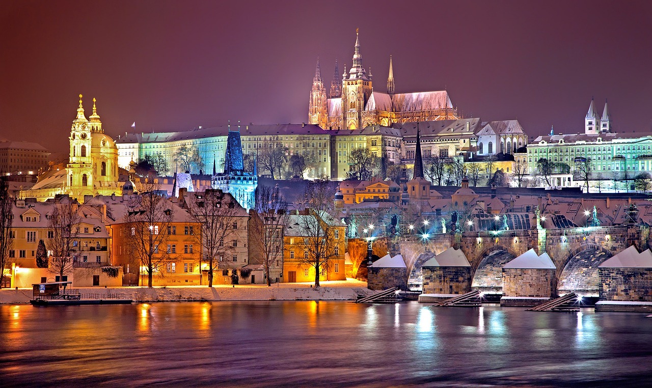 praha, zima, noc, pražský hrad, česká republika, karlův most, město, prohlížení památek, evropa, hlavní město, zámek hrad, historický, praha, praha, praha, praha, praha, pražský hrad